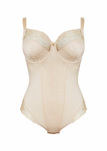 Ulla Jasmin Lingerie Body, poederkleur