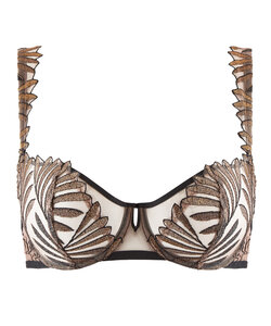 Aubade X Iris van Herpen Bralette Golden Leaves, beugelbh