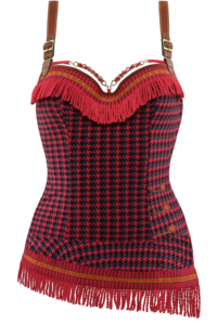 Marlies Dekkers Arasaid Corset red pied de poule