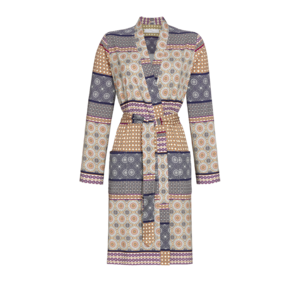 Kimono van Viscose, mooie print in banen