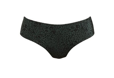 Rosa Faia Joy Slip Jungle Groen, panterprint