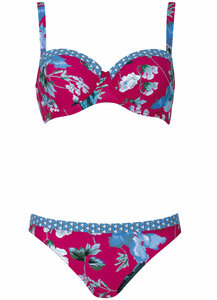 Sunflair Bikini  Magenta Bloem