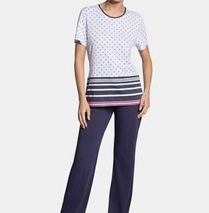 Triumph Pyjama Colorblock Navy