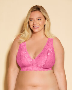 Cosabella Ultra Never Curvy Plungie Bralette Rani Pink