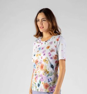 Nina von C. Loungewear Bright T-shirt Gebloemd