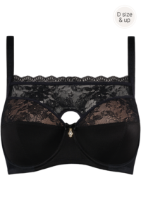 Marlies Dekkers Carita BH Balconette Black Lace and Sand