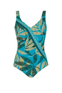 Sunflair Badpak met bladmotief, turquoise, cup G