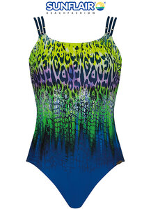 Sunflair Prothese Badpak Nachtblauw/Groen