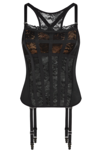 Marlies Dekkers Sensual Spider Plunge Corset Black and Sand
