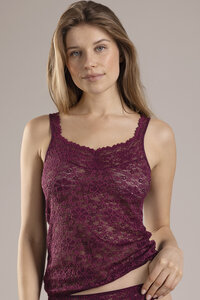 Nina von C. Millefleurs kanten top Tinto Rosso