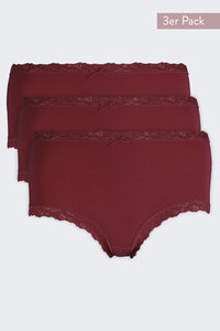 Nina von C. Cosy Multiple Packs Tailleslip, 3pak, Tinto Rosso