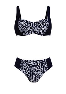 Anita Flower Dots Bikini Elle, Marine Wit