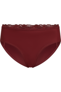 Marlies Dekkers Dame de Paris Brazilian Slip Midnight Merlot