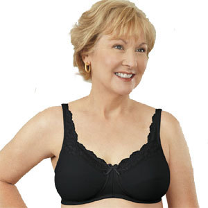 ABC Breastcare Front Lace BH Zwart