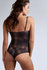 Marlies Dekkers The Detective Body Padded Plunge Balcony Brown and Red Plaid_