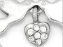 Floating Locket Charm duifjes met hartje en strass steentjes_