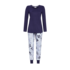 Ringella Women Pyjama met lange  mouw en lange broek met boord