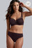 Marlies Dekkers Dame de Paris BH Balconette  Aubergine and Silverlurex_