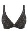 HK12-02 Aubade Rosessence Comfort Plunging Triangle Bra zwart