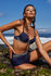 Marlies Dekkers Ishtar Hoge Bikinislip Blue and Silver