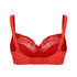 Ulla Jasmin BH met beugel cup H-L Red Poppy_