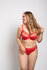 Ulla Jasmin BH met beugel cup H-L Red Poppy_