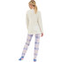 Lisca Holiday Pyjama Lange Mouw  met Legging Cream_