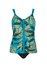 Sunflair Prothesetankini, turquoise met bladmotief