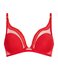 Aubade Sheer Emotion Triangle BH Diva Red
