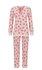 Ringella Lingerie Pyjama met lange mouw.Grijs-Roze Bloem_